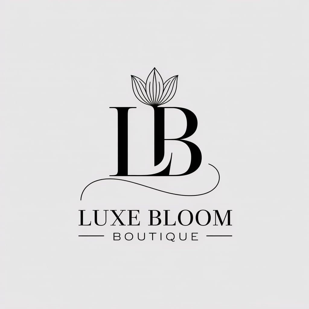 Luxe Bloom Boutique Logo